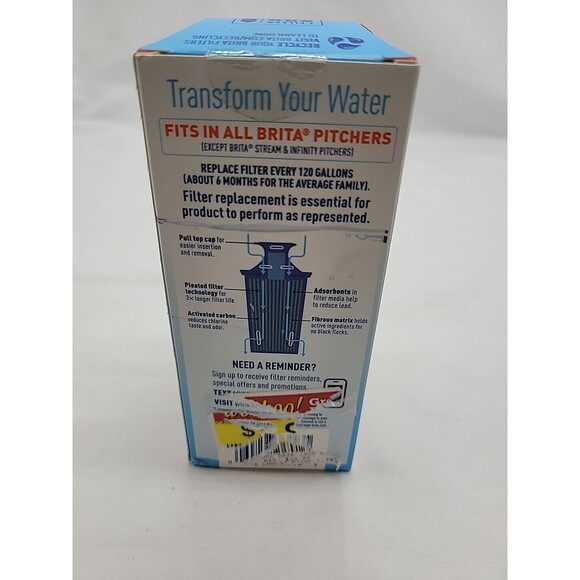 Brita Longlast Water Filter Replacement Filters Pitcher Dispensers 3x Longer New - Picture 7 of 14